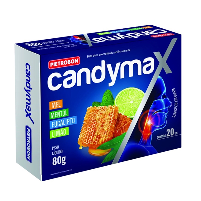 Bala Refrescante CandyMax Pacote 50g