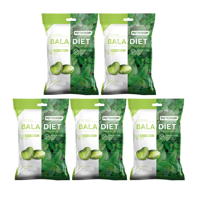 Bala Diet Sabor Hortelã 50g