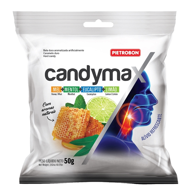 Bala Refrescante CandyMax Caixa 80g