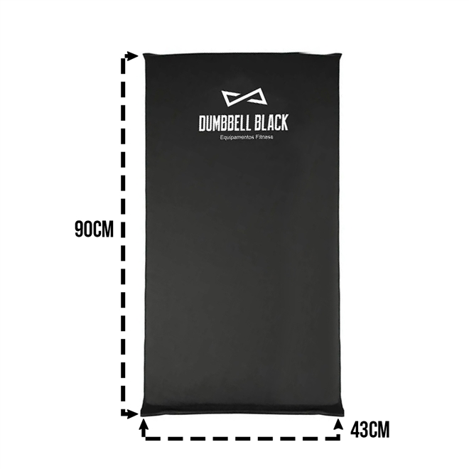 Colchonete Emborrachado 90x43x3cm D60 Dumbbell Black