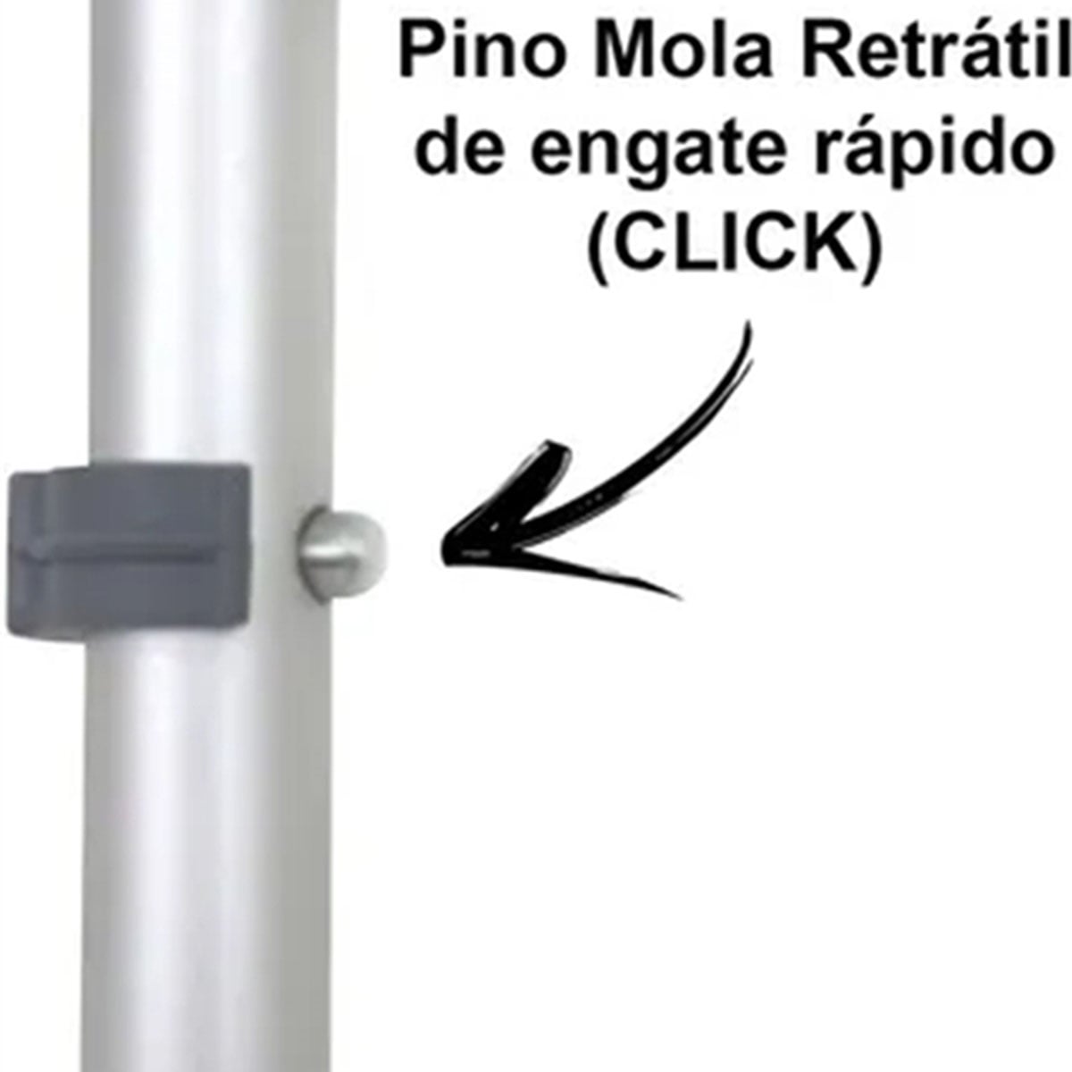 Muleta Canadense Sequencial Fixa Premium 150kg Ponteira 7/8 Par Cinza
