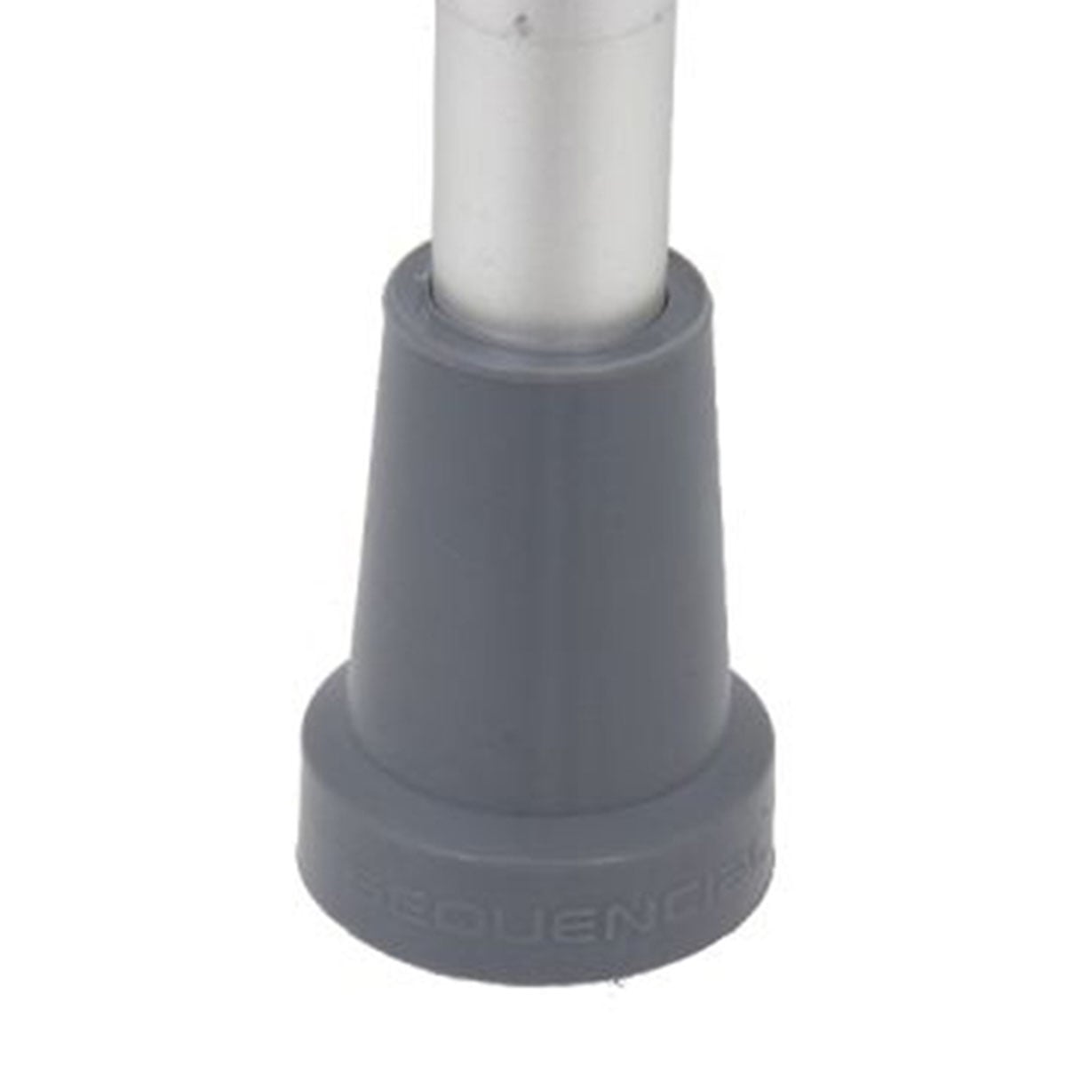 Muleta Canadense Sequencial Fixa Premium 150kg Ponteira 7/8 Par Cinza