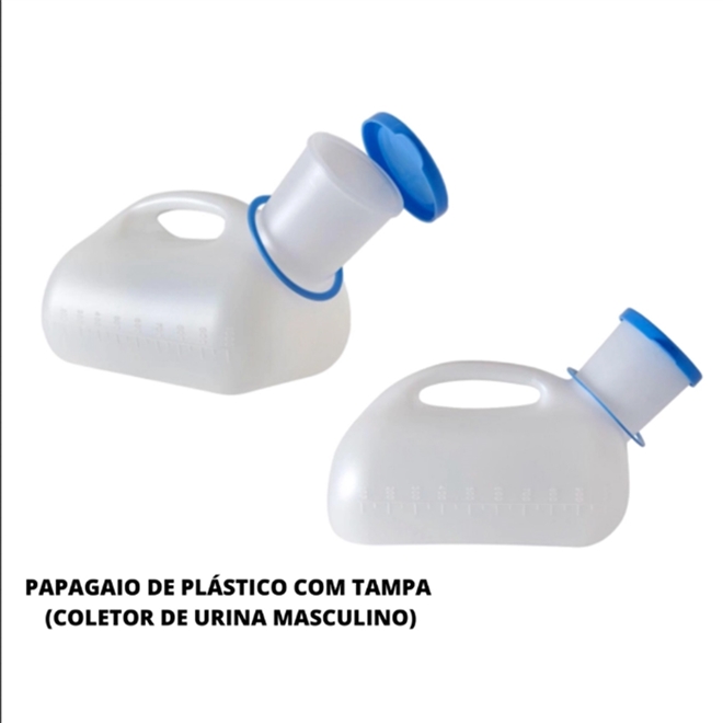 Papagaio Plástico com Tampa Supermedy 1000ml