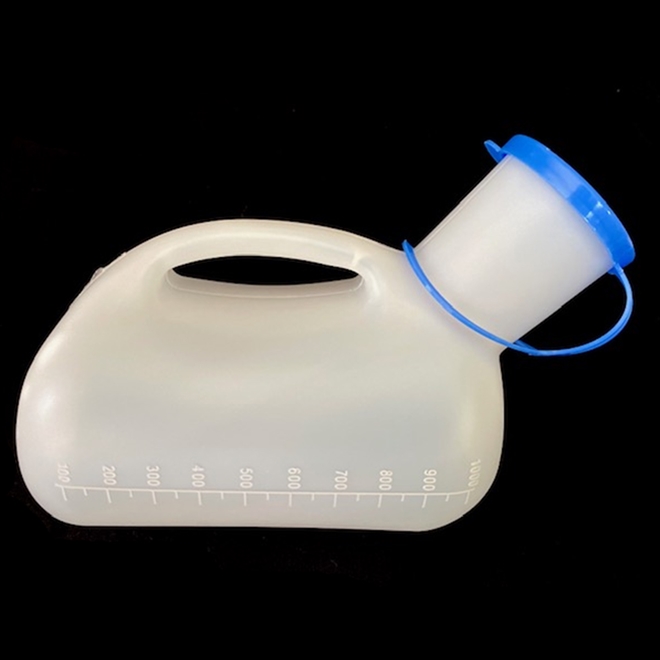 Papagaio Plástico com Tampa Supermedy 1000ml