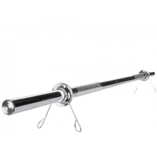 Barra Reta Cromada Maciça Zstorm 200cm Com Presilha