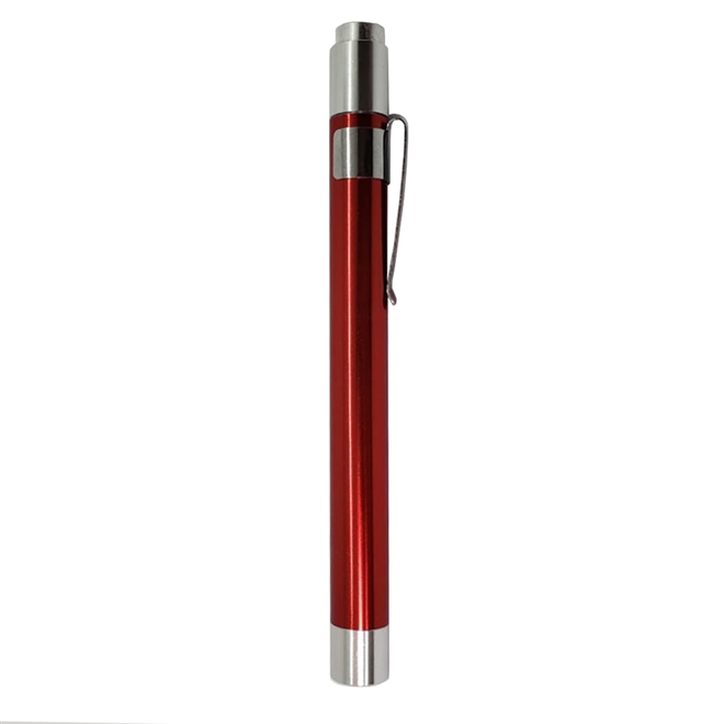 Lanterna Clinica de Bolso em Aluminio LED AK 10 Und Vermelho