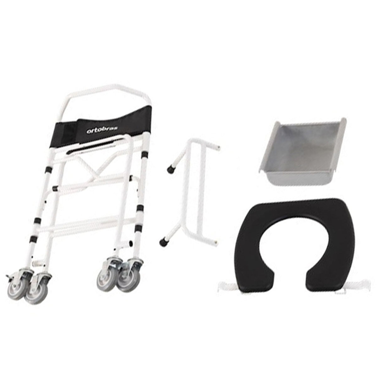 Cadeira de Banho Dobravel Ortobras BE 48cm Com Comadre