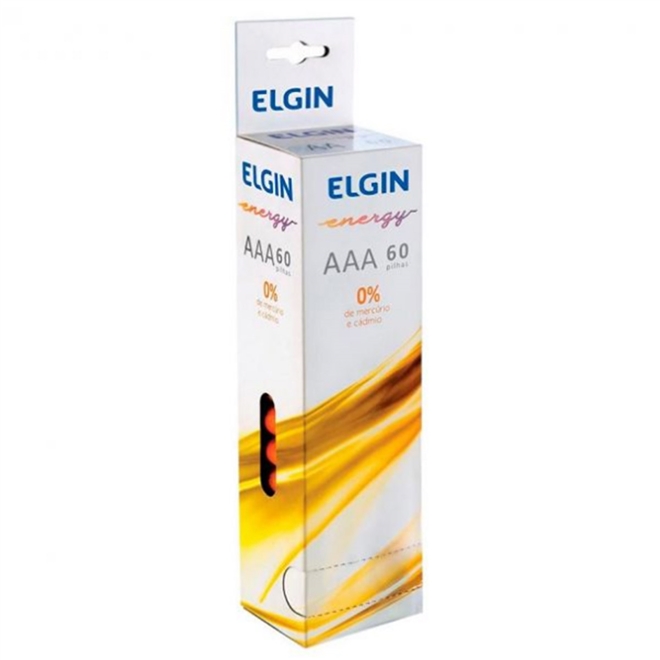 Pilha Palito Elgin AAA de Zinco 4 Unidades
