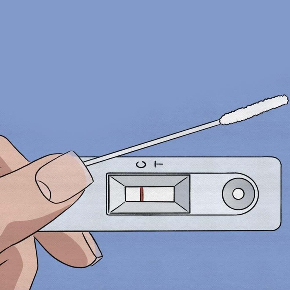 Teste Rápido Antigeno Swab Covid19 Wama 25 Testes