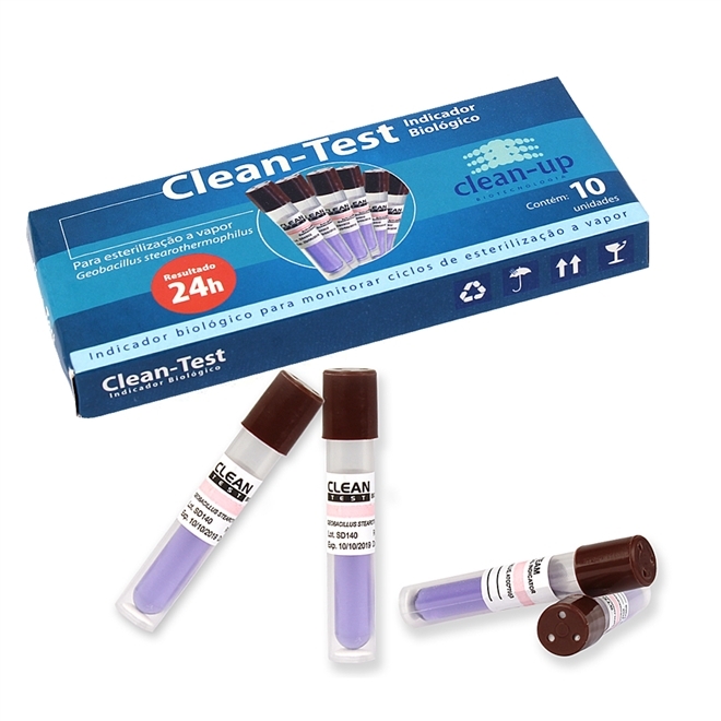 Mini Incubadora com 10 Indicador Biológico Clean Test