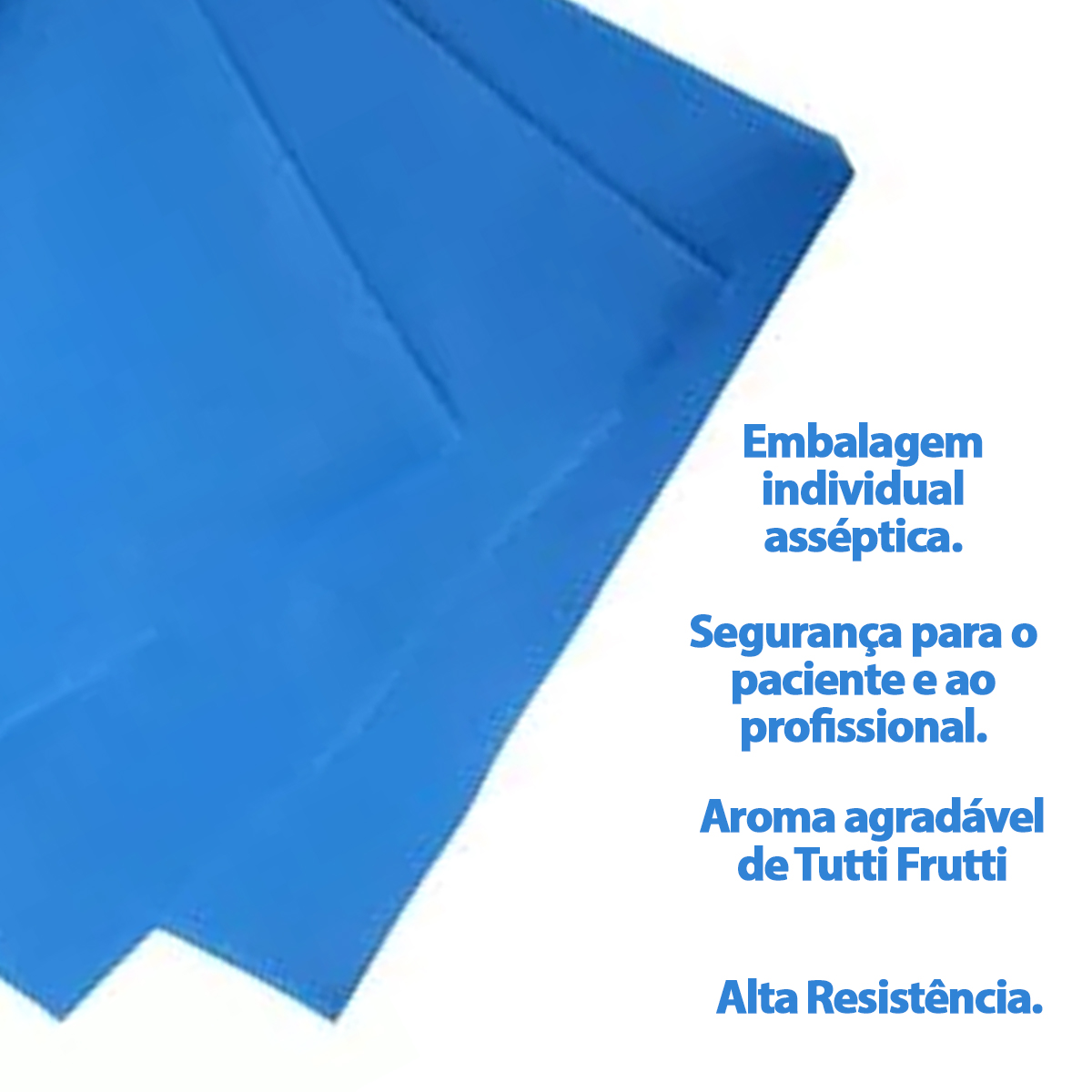 Lençol de Borracha Odontológico Azul com 26un Madeitex