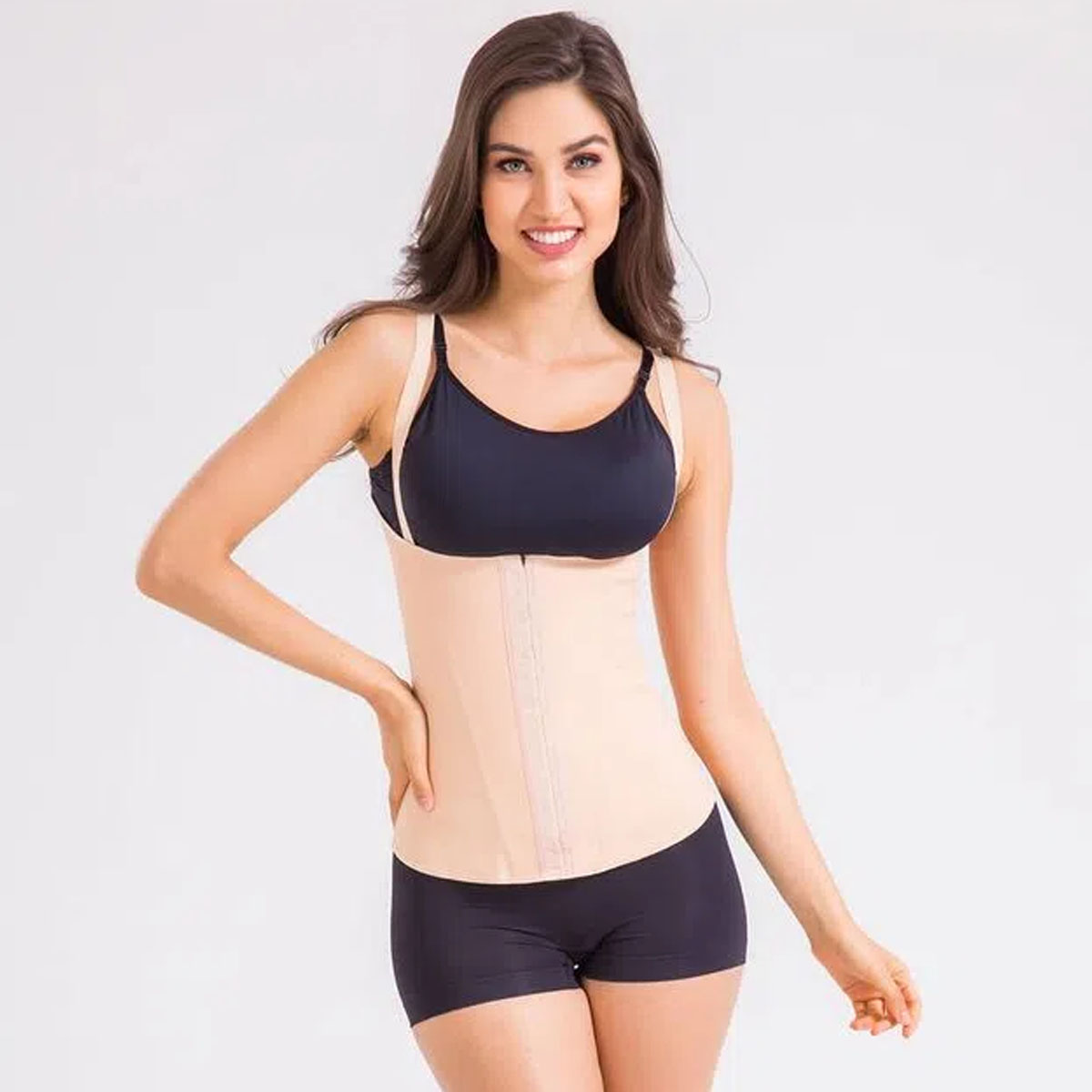 Modelador Corselet Body Shaper Bege 458