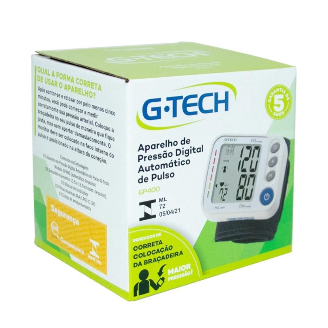 Aparelho de Pressão Digital Automatico de Pulso G-Tech GP400
