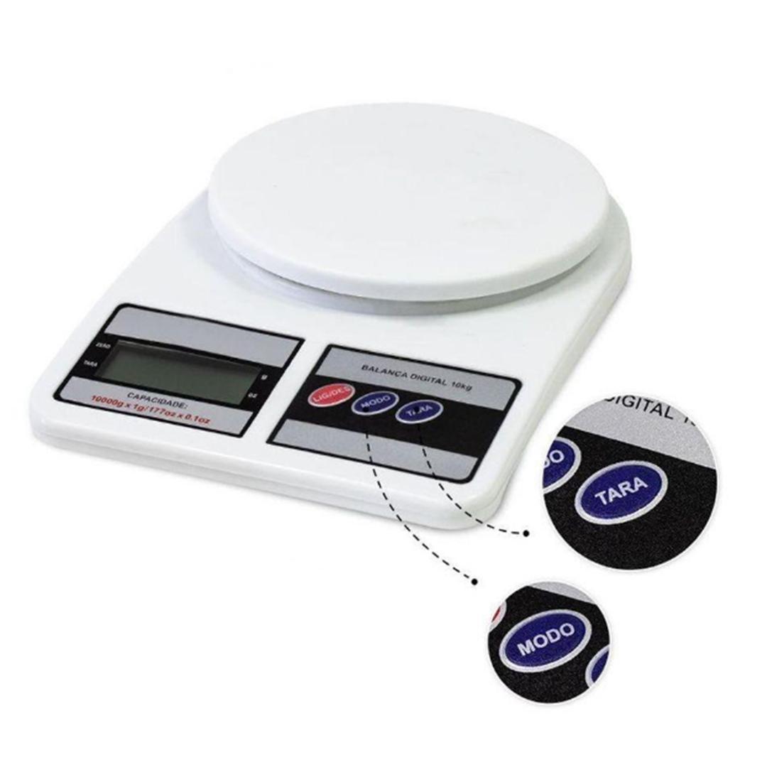 Balança Digital Precisão Cozinha 10kg 123 Util
