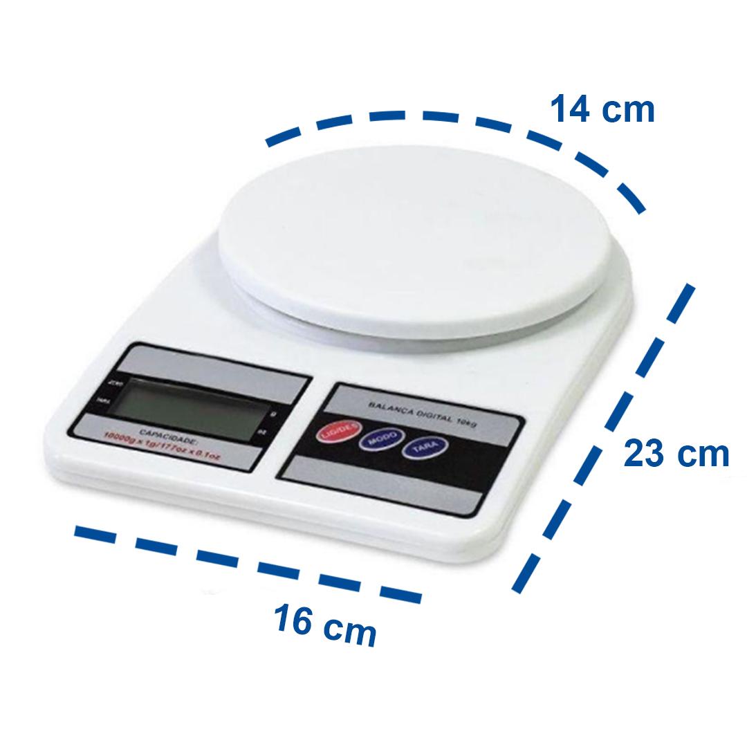 Balança Digital Precisão Cozinha 10kg 123 Util