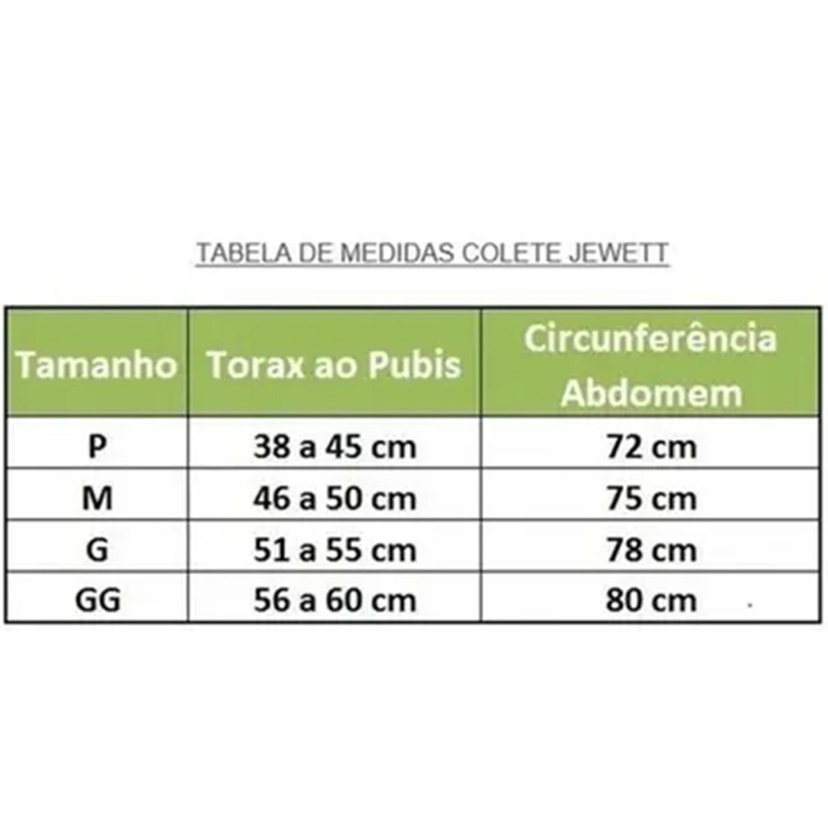 Colete Imobilizador Jewett GLC