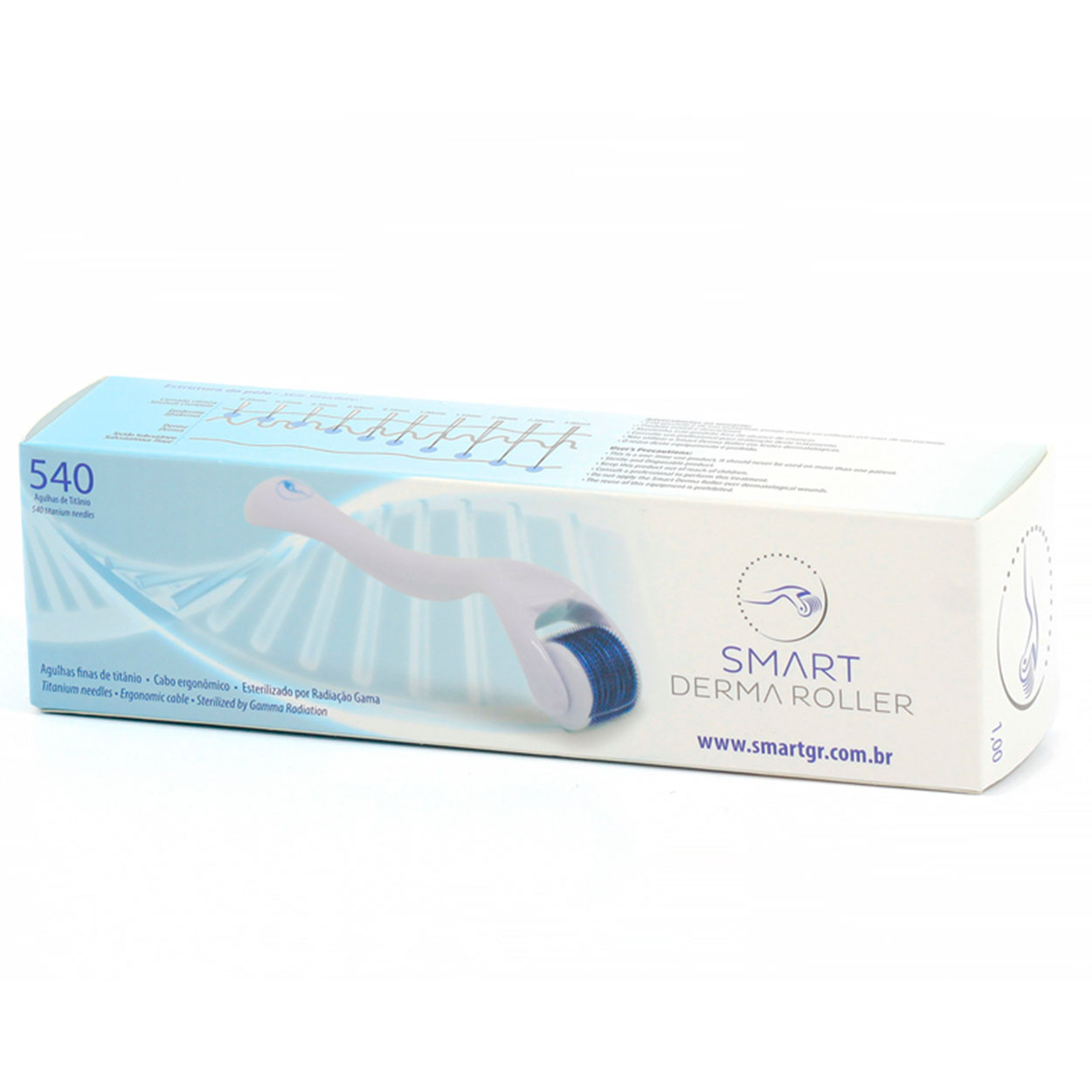 Rolo Para Microagulhamento 540 Agulhas 1,50MM Smart derma Roller