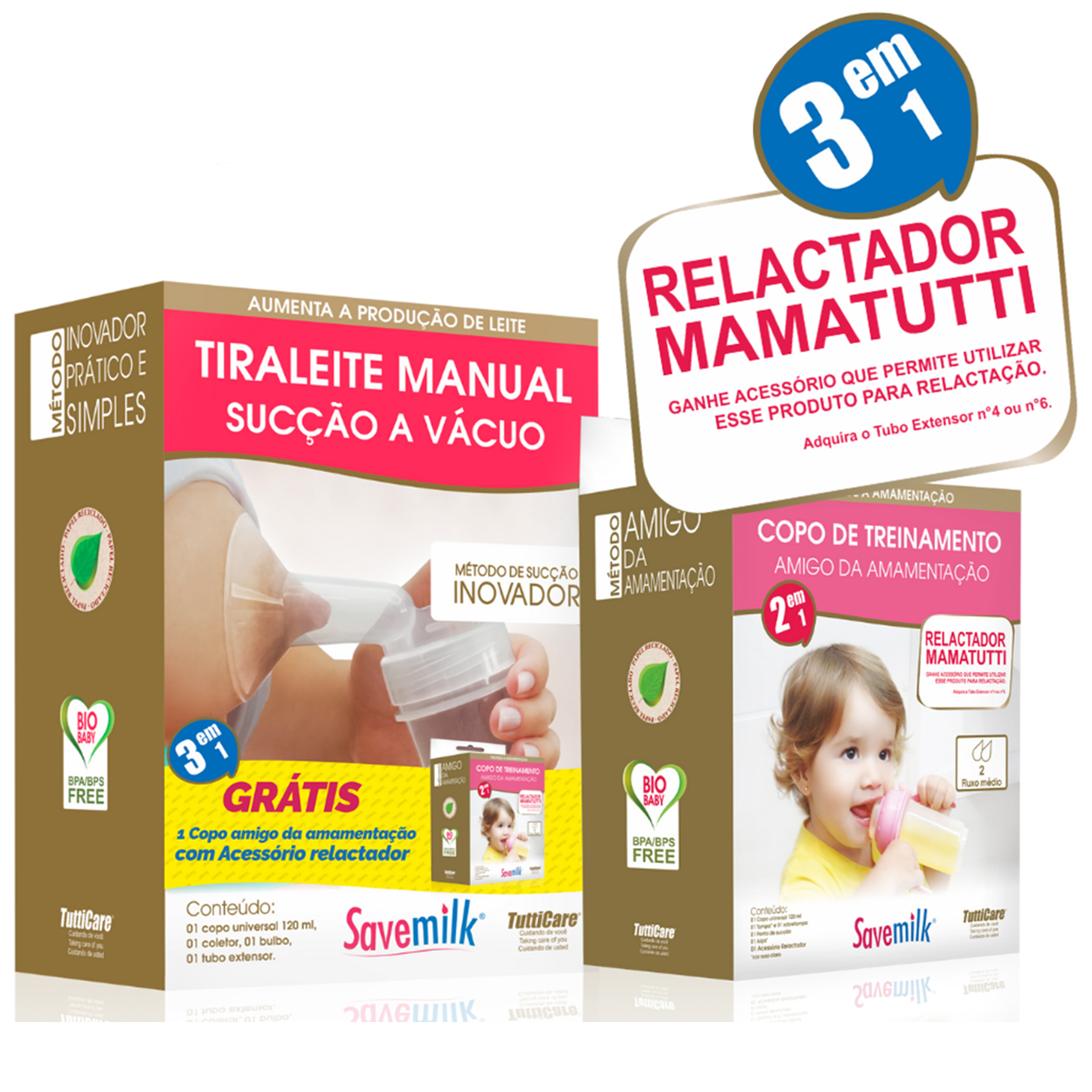 Tira Leite Bomba Manual Savemilk + 1 Copo Amigo Rosa