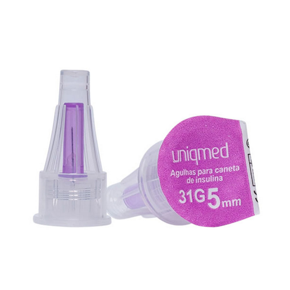 Agulhas Caneta de Insulina Uniqmed 5MM 31G 7un