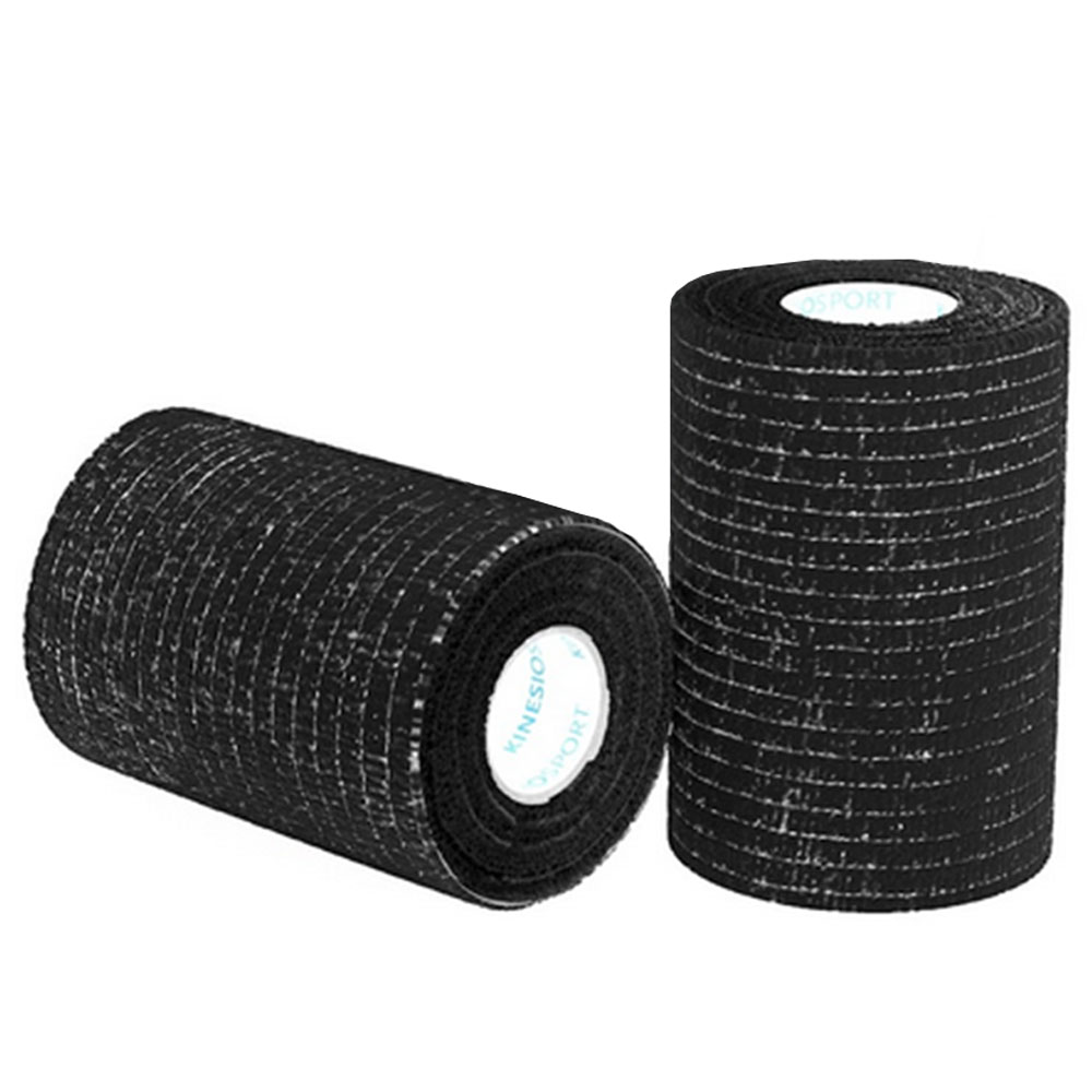 Atadura Elastica Autoaderente KinesioSport 7,5cm x 4,5m Preta