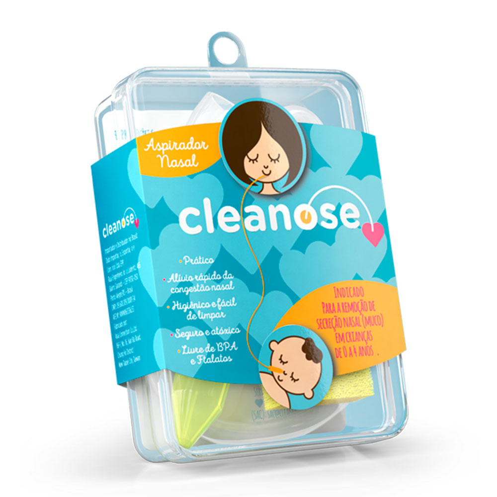 Aspirador Nasal Cleanose Com Brinde de 28 Filtros 
