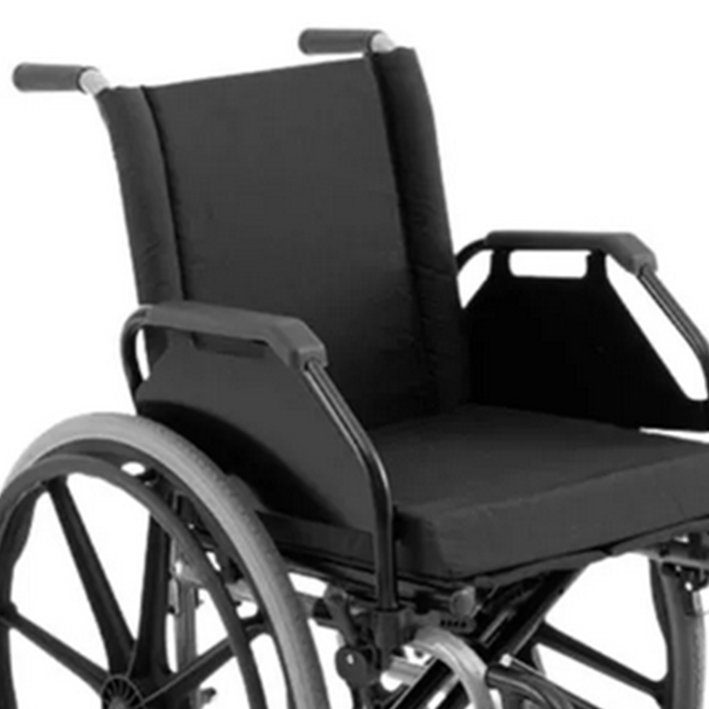 Cadeira de Rodas Ortobras KE Assento 44cm Dobrável Prata