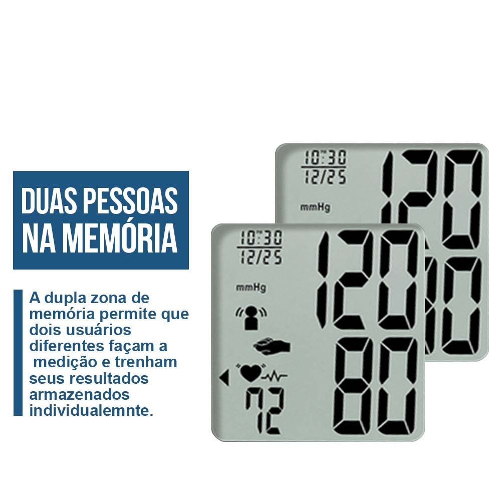 Aparelho de Pressão Digital Automatico Pulso G-Tech 3D 