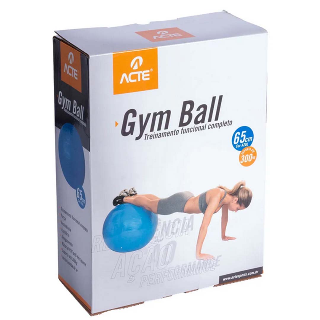 Bola de Pilates Antibusrst com Bomba Arktus 65cm