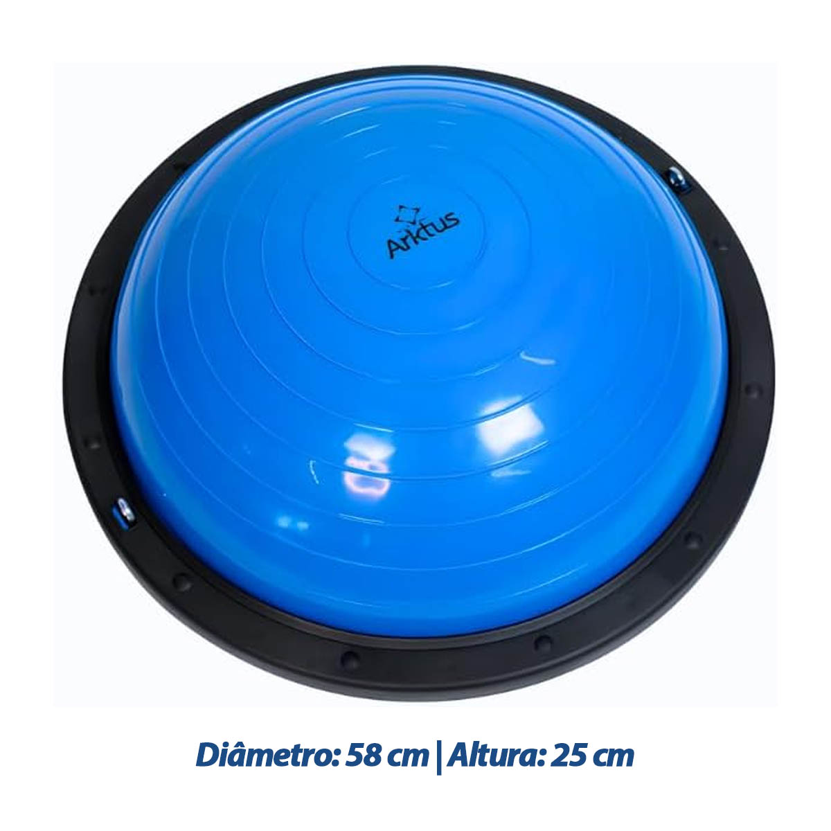 Meia Bola Bosu Arktus com Elásticos 300kg Arktus
