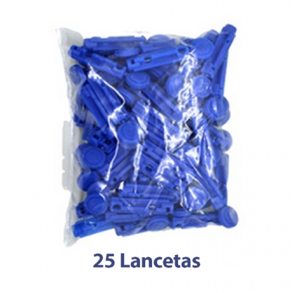 Kit Medidor de Glicose Bioland Cabo USB 125 Tiras de Teste