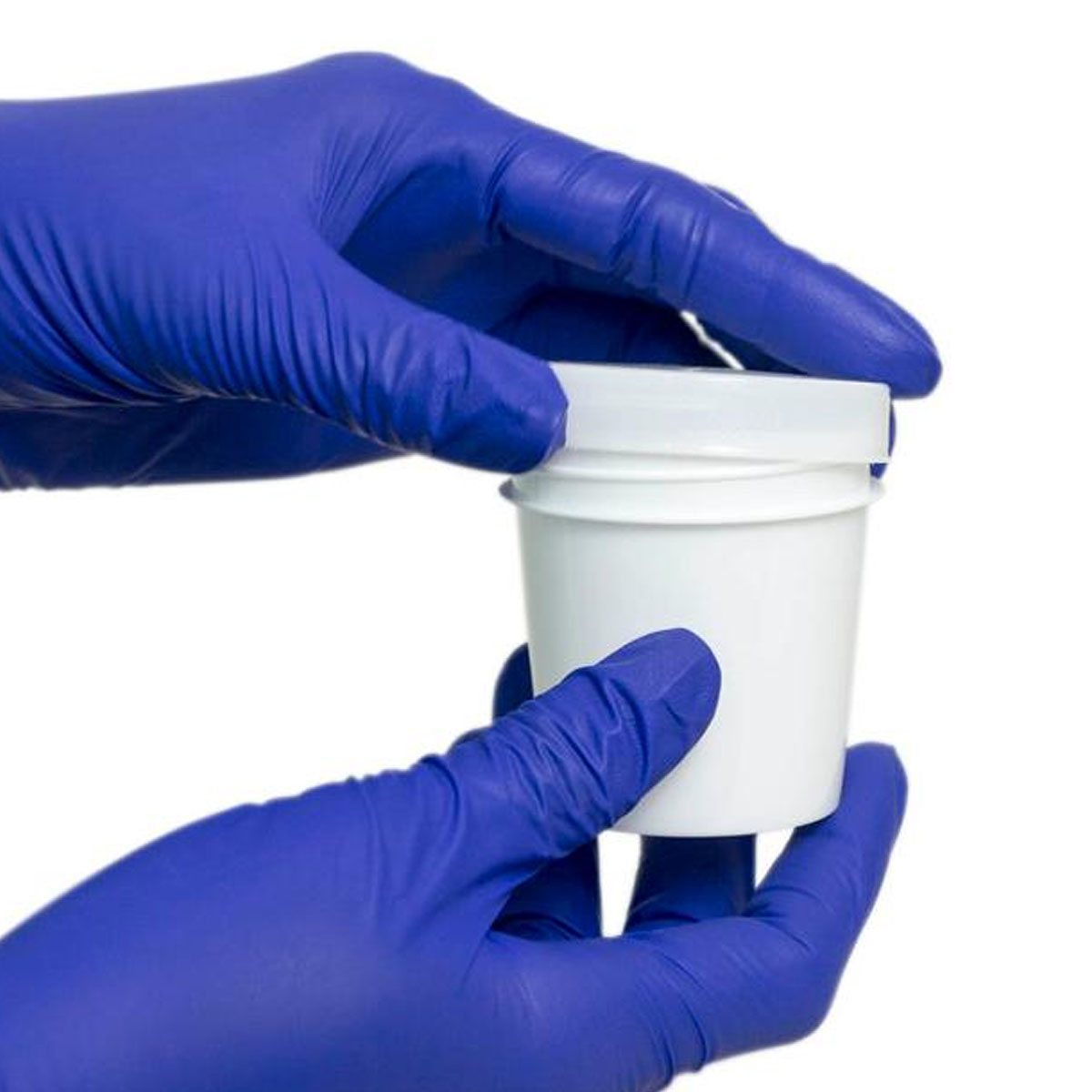 Frasco Coletor Universal 80ml Opaco Tampa Branca Com Pá Firstlab