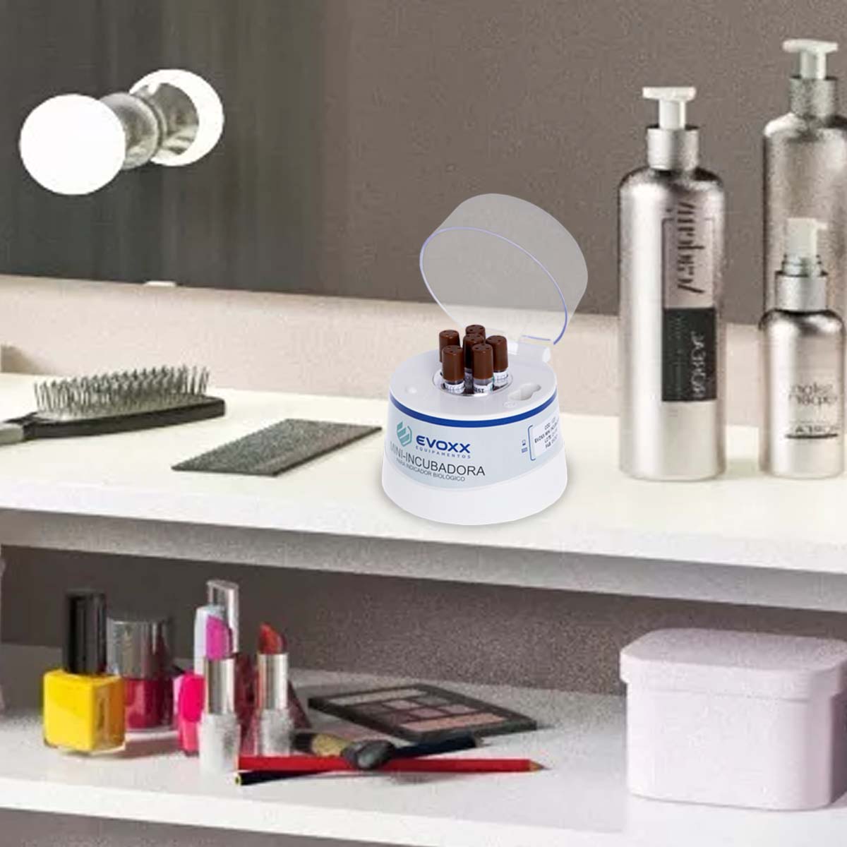 Mini Incubadora para 6 Indicadores Biológicos Evoxx 