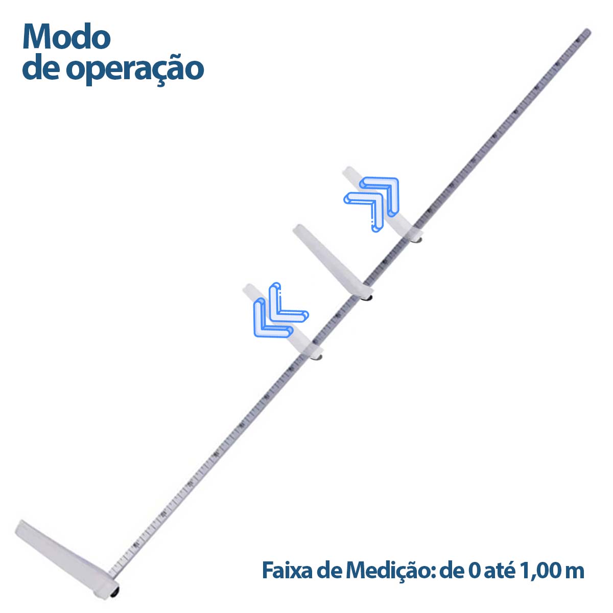 Regua Antropometrica Infantil Portatil Infantometro Horizontal Welmy