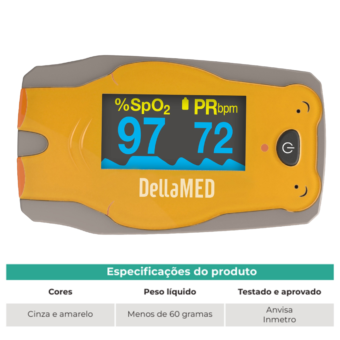 Oxímetro de Dedo Pediátrico Dellamed Kids
