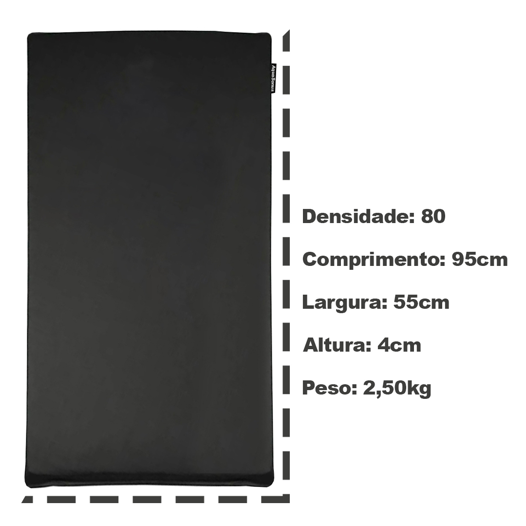 Colchonete Para Exercícios Aquasonus 95x55x4cm D80