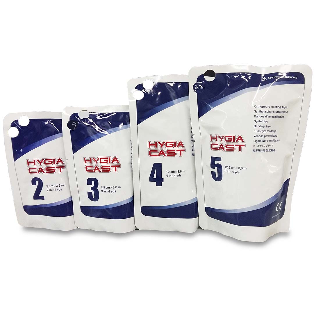Gesso Sintético Atadura 10cm X 3,6m Amarelo Kit 3 Unidades Hygia Cast