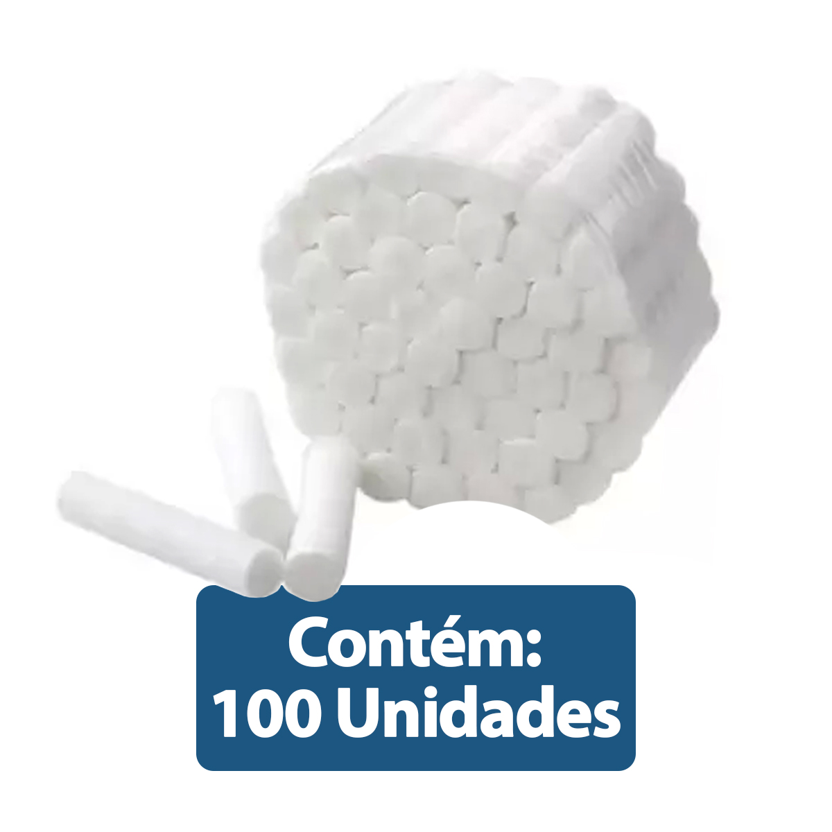 Rolo Dental de Algodão 100und Rolete Max Clean