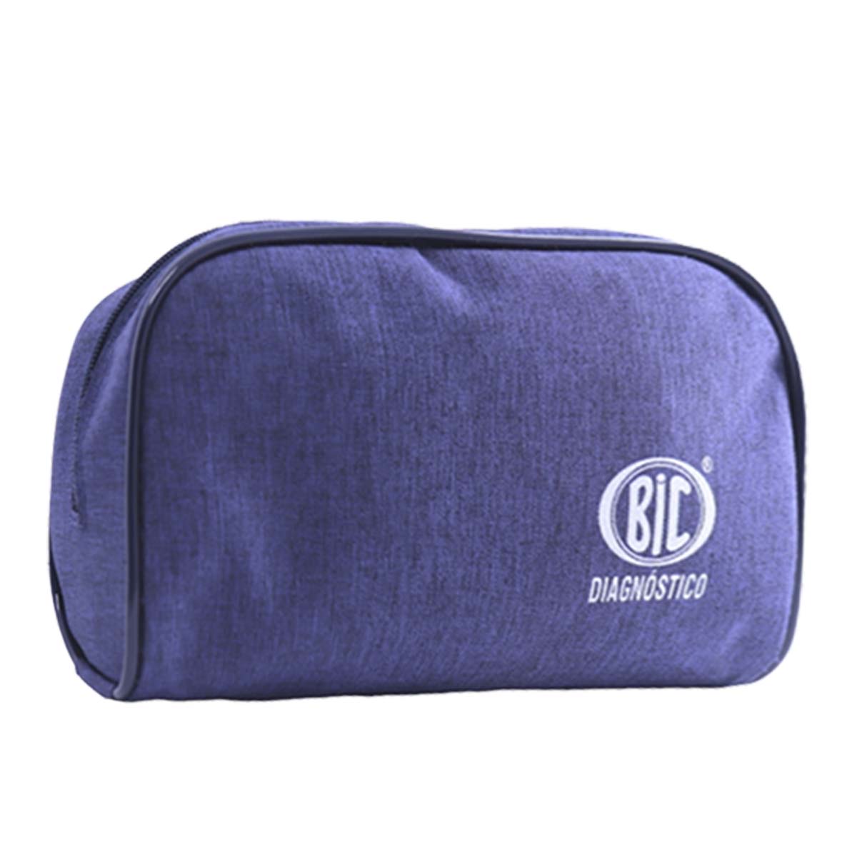 Esfigmomanômetro BIC Adulto Nylon Fecho Aderente Azul Estetoscópio Duplo Inox Preto