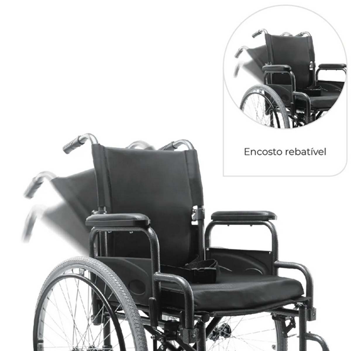 Cadeira De Rodas D400 T48 120kg Dellamed 