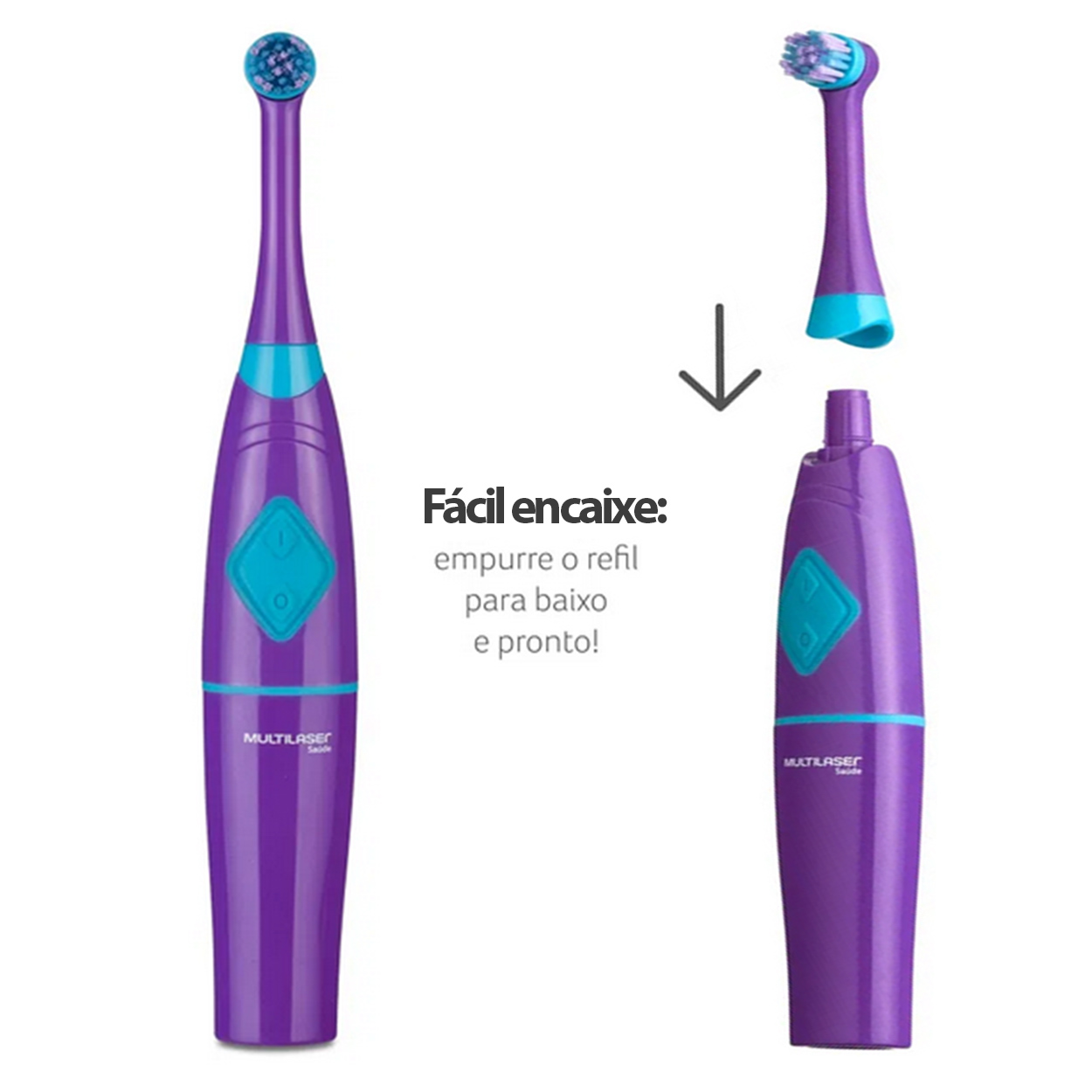 Escova Dental Elétrica Infantil Niko Funny Brush