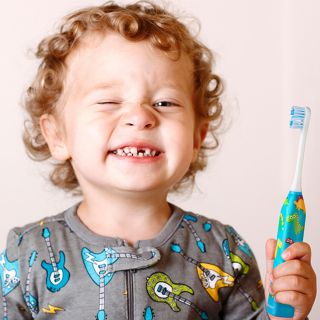 Escova Dental Elétrica Vibracional Infantil Kids Dinossauro