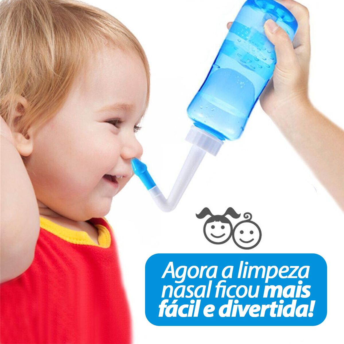 Lavagem Nasal Infantil e Adulto Limpador Higienizador 300mL 