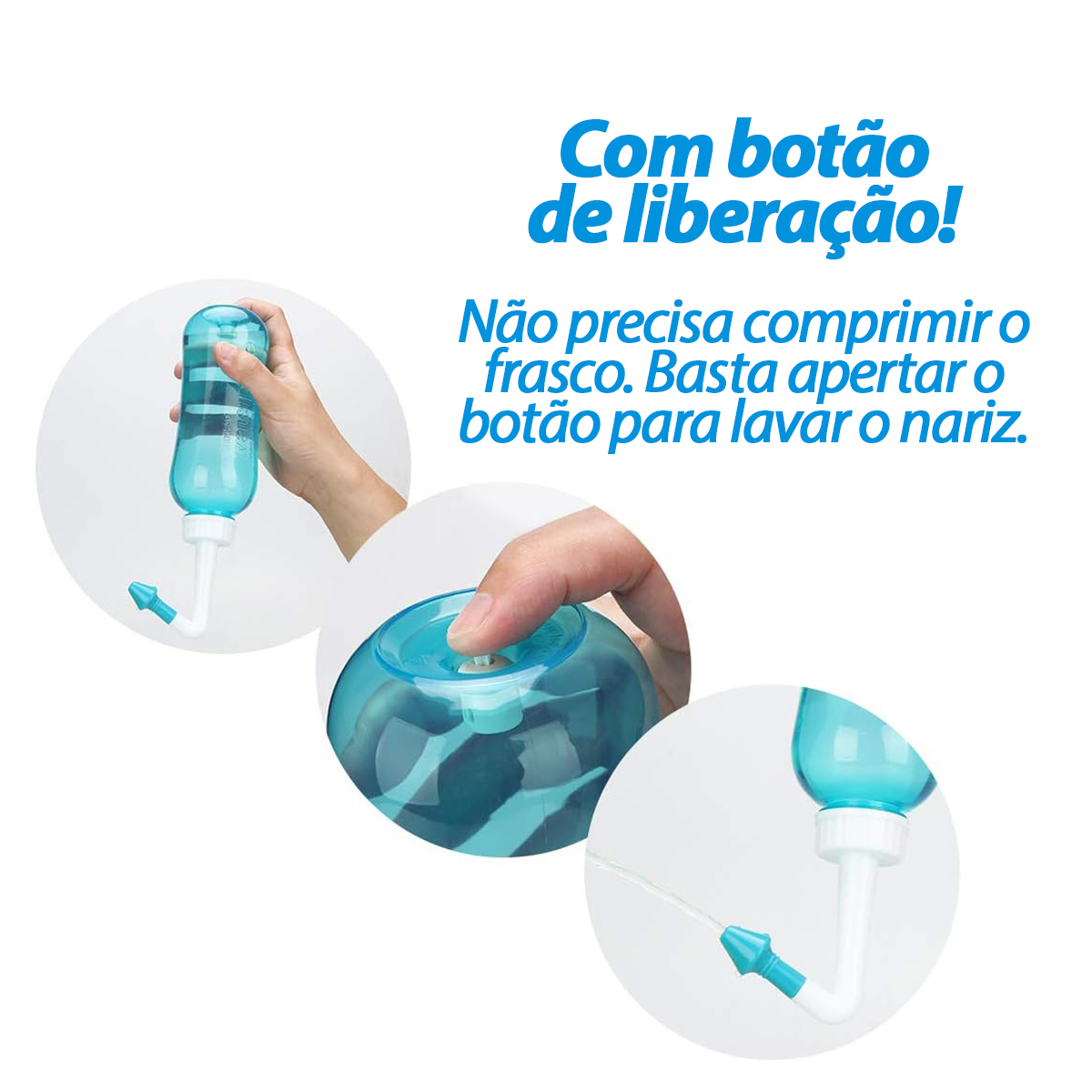 Lavagem Nasal Infantil e Adulto Limpador Higienizador 300mL 