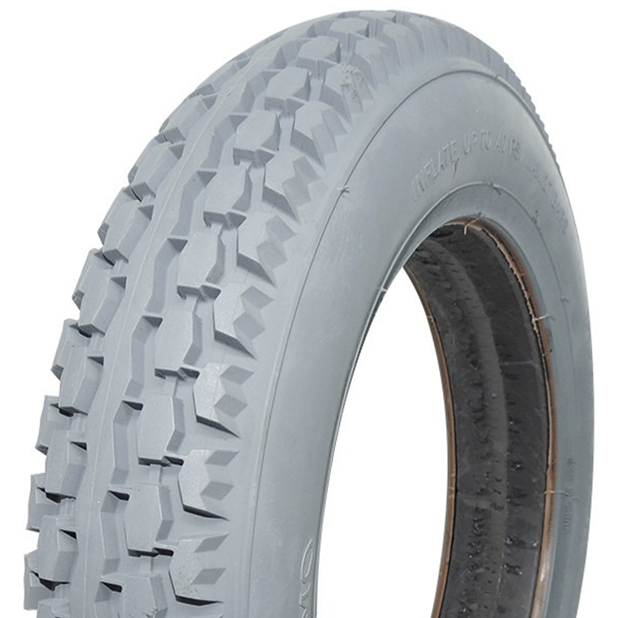 Pneu Cadeira de Rodas 12 1/2 X 2 1/4 Maciço Anti Furo Power Express Primo