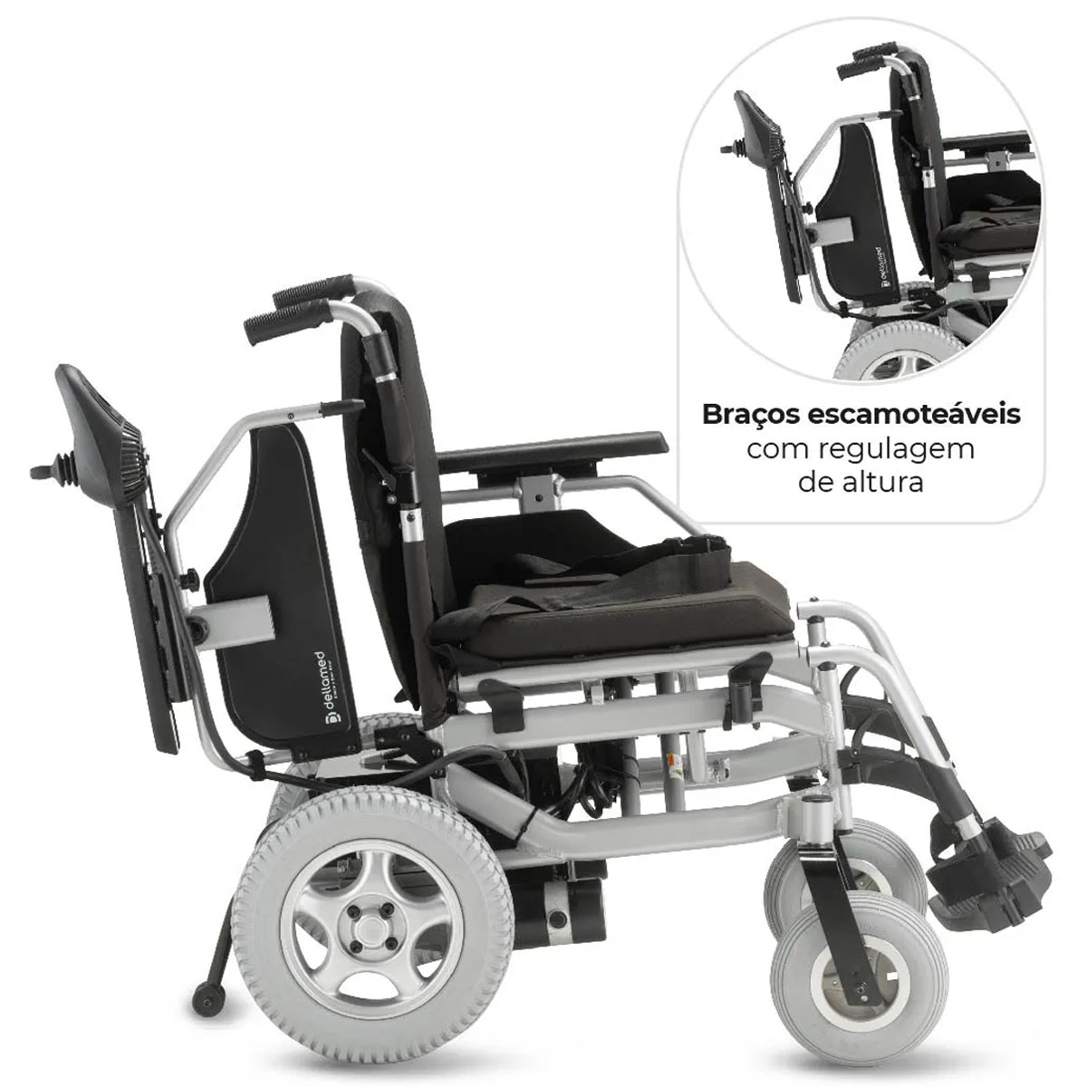 Cadeira de Rodas Motorizada Alumínio D1000 Dellamed