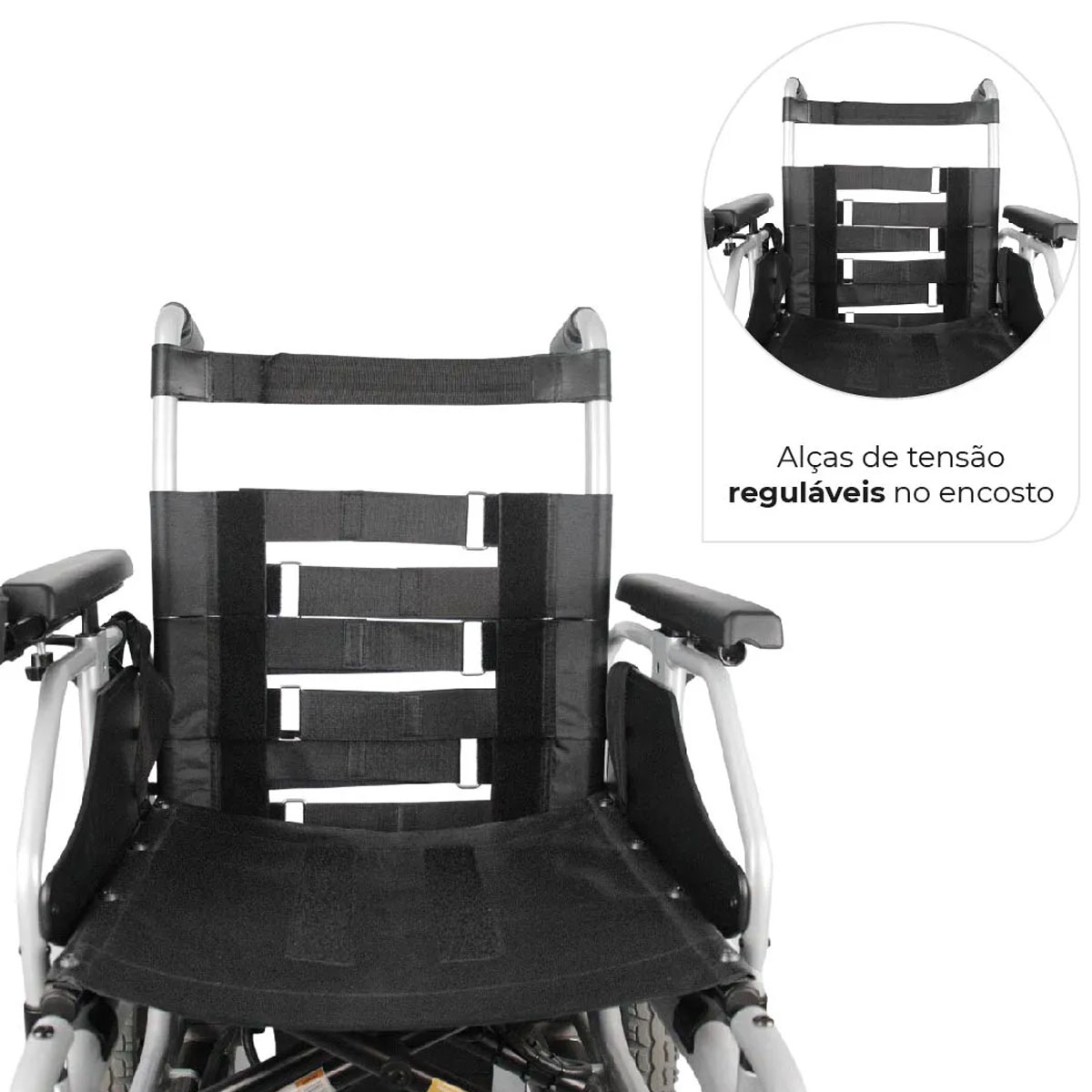 Cadeira de Rodas Motorizada Alumínio D1000 Dellamed