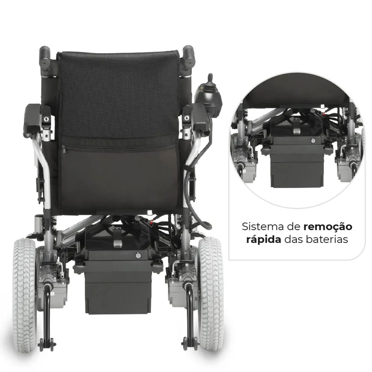 Cadeira de Rodas Motorizada Alumínio D1000 Dellamed