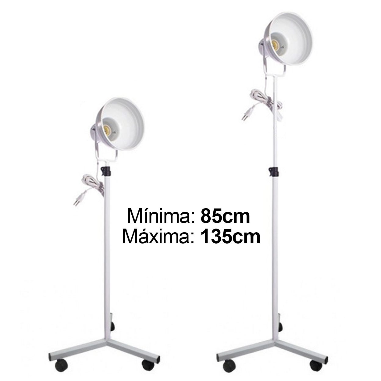 Pedestal Suporte para Infravermelho Rodízio Alt 1.35m 