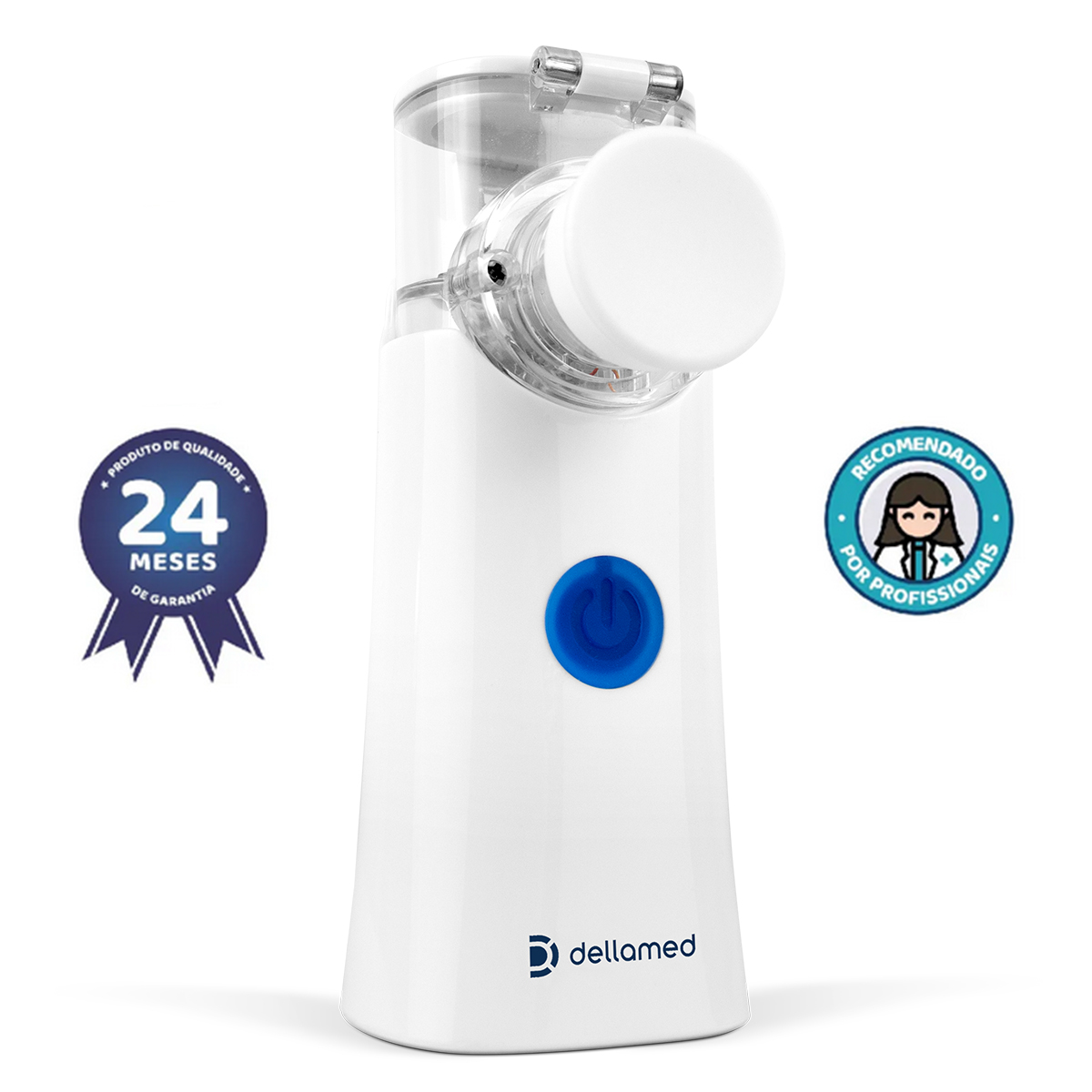 Inalador Nebulizador Mesh Portátil Sem Fio Dellamed