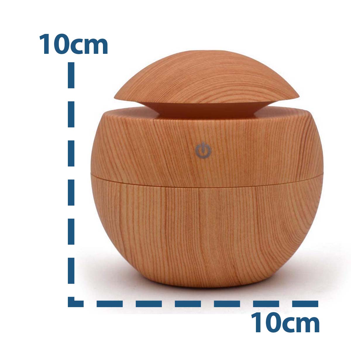 Mini Umidificador de Ar e Aromatizador de Ambientes Tipo Madeira